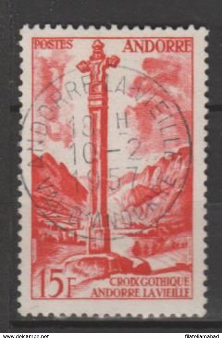 ANDORRA CORREO FRANCES Nº 164 SELLO USADO O MATASELLADO DE PRIMER DIA (3.1 ) - Used Stamps