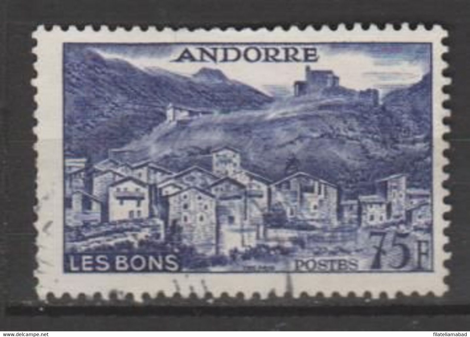 ANDORRA CORREO FRANCES Nº 153 SELLO USADO O MATASELLADO DE PRIMER DIA (3.1 ) - Oblitérés