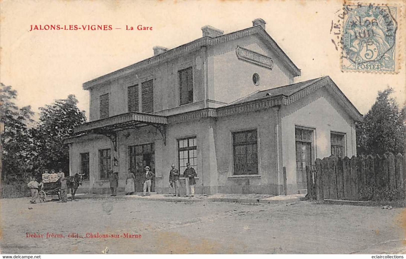 Jalons-les-Vignes            51        Extérieur De La Gare          (voir Scan) - Otros & Sin Clasificación