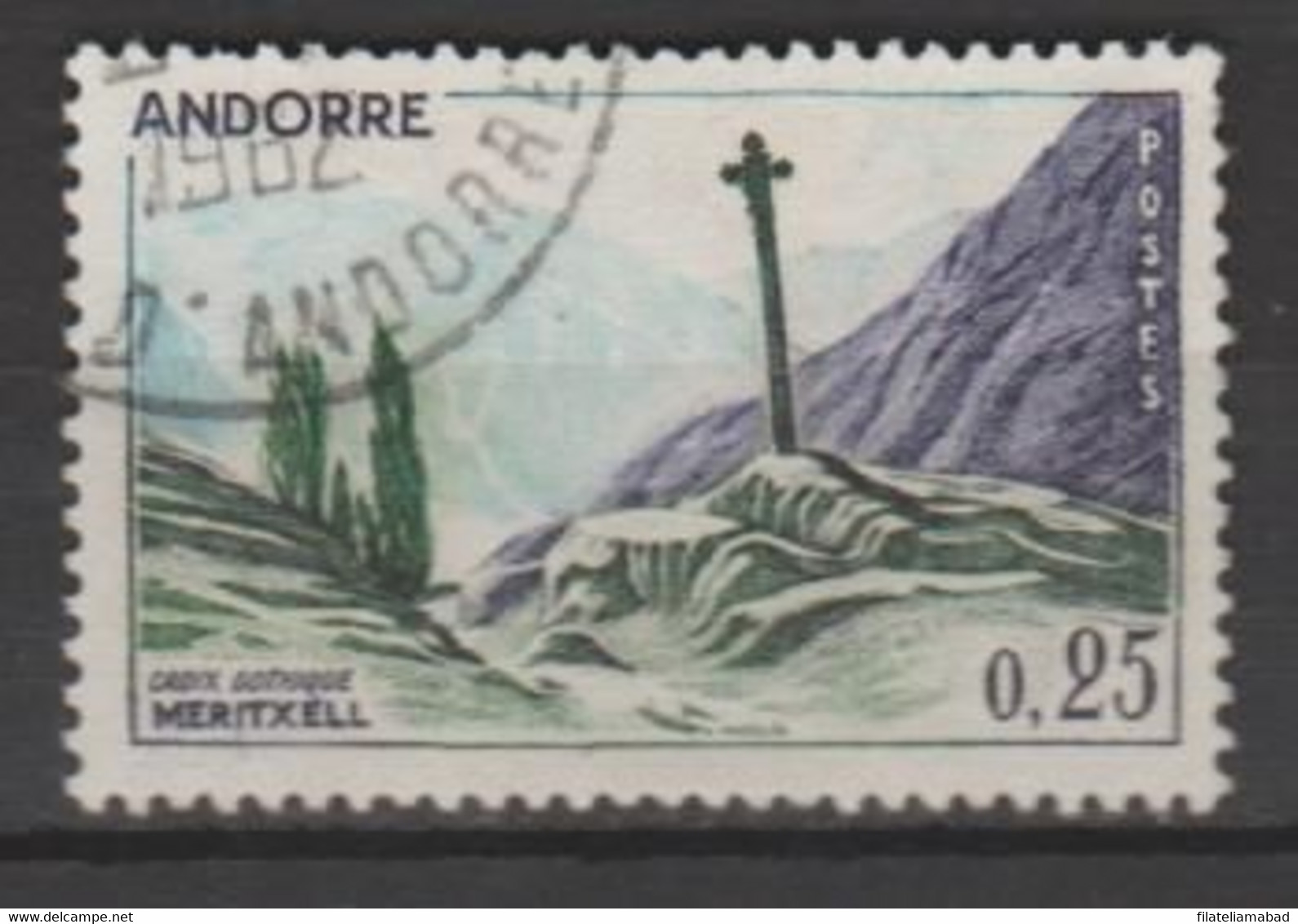 ANDORRA CORREO FRANCES Nº 153 SELLO USADO O MATASELLADO DE PRIMER DIA (3.1 ) - Usados