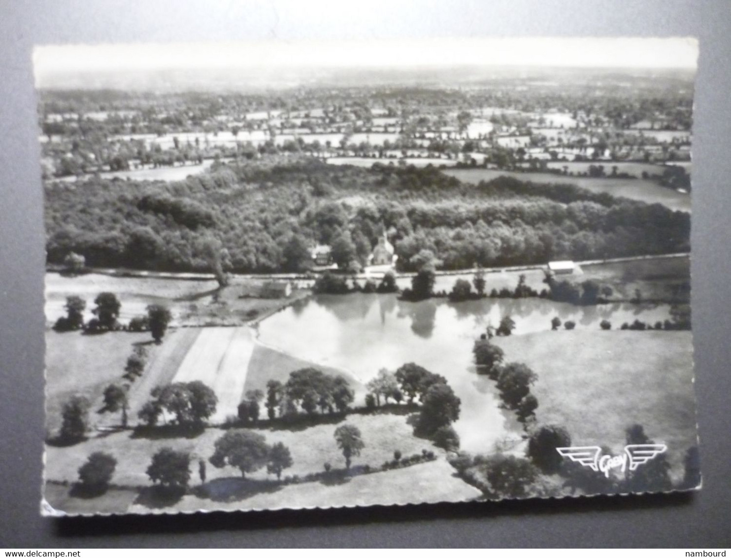 La France Vue Du Ciel Athis De L'Orne L'étang Et Le Temple - Athis De L'Orne