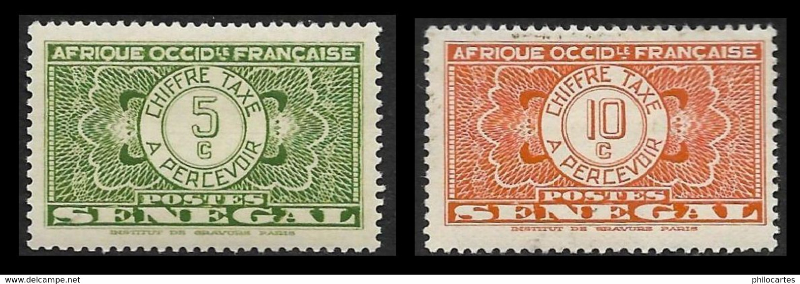 SENEGAL  1935  -  Taxe  22 Et 23  - NEUF S* - Timbres-taxe