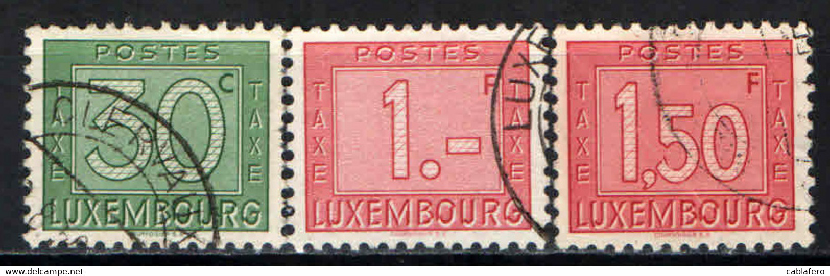 LUSSEMBURGO - 1946 - CIFRE - USATI - Segnatasse