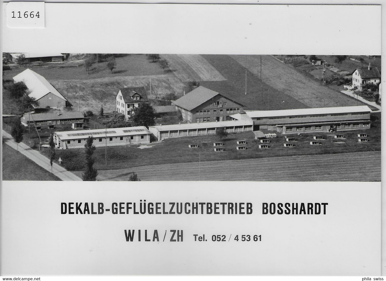 Flugaufnahme Dekalb-Geflügelzuchtbetrieb Bosshardt Wila ZH - Wila