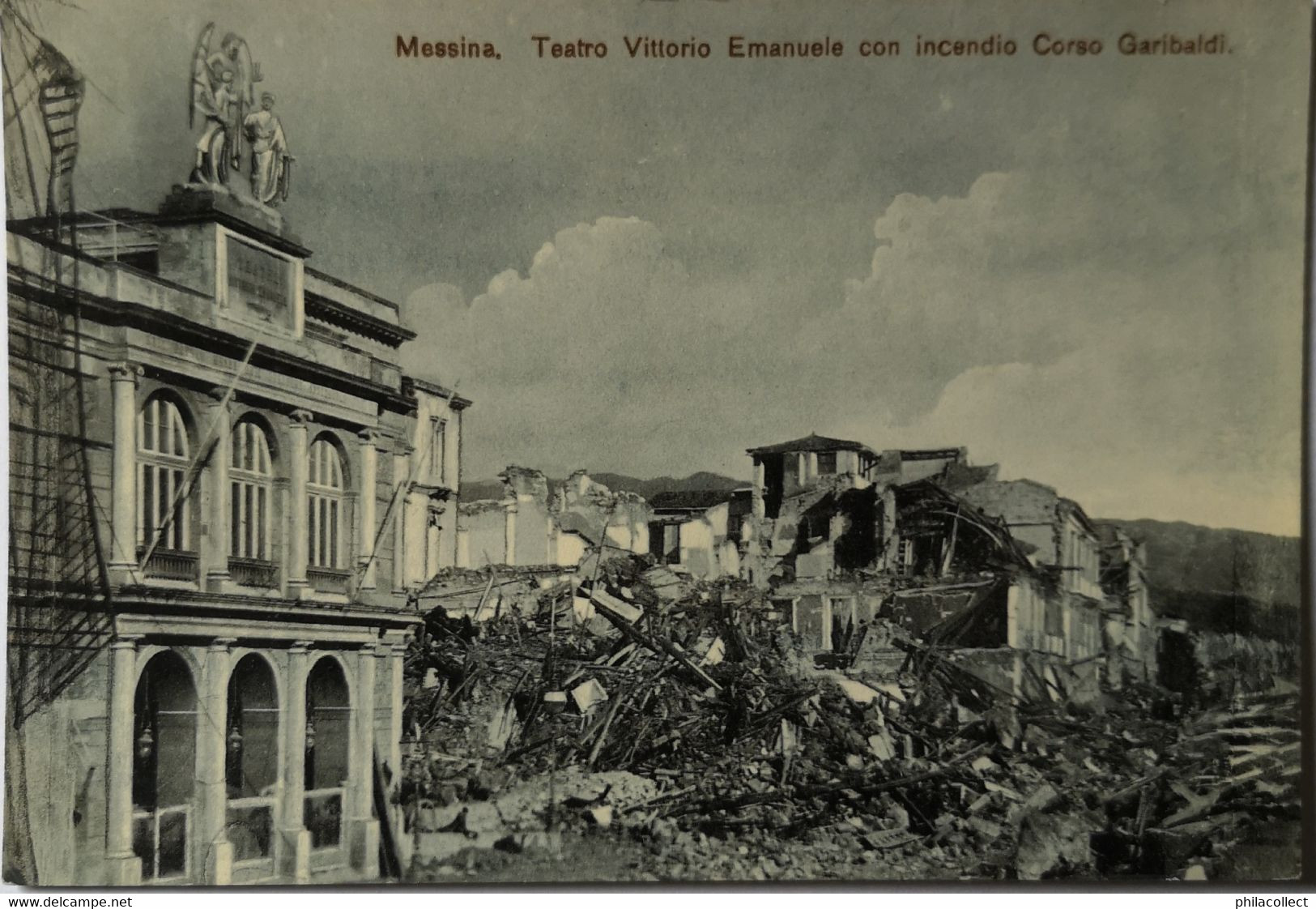 Messina // Earthquack // Teatro Vittorio Emmanuele Con Incendie Corso Garibaldi 19?? - Messina