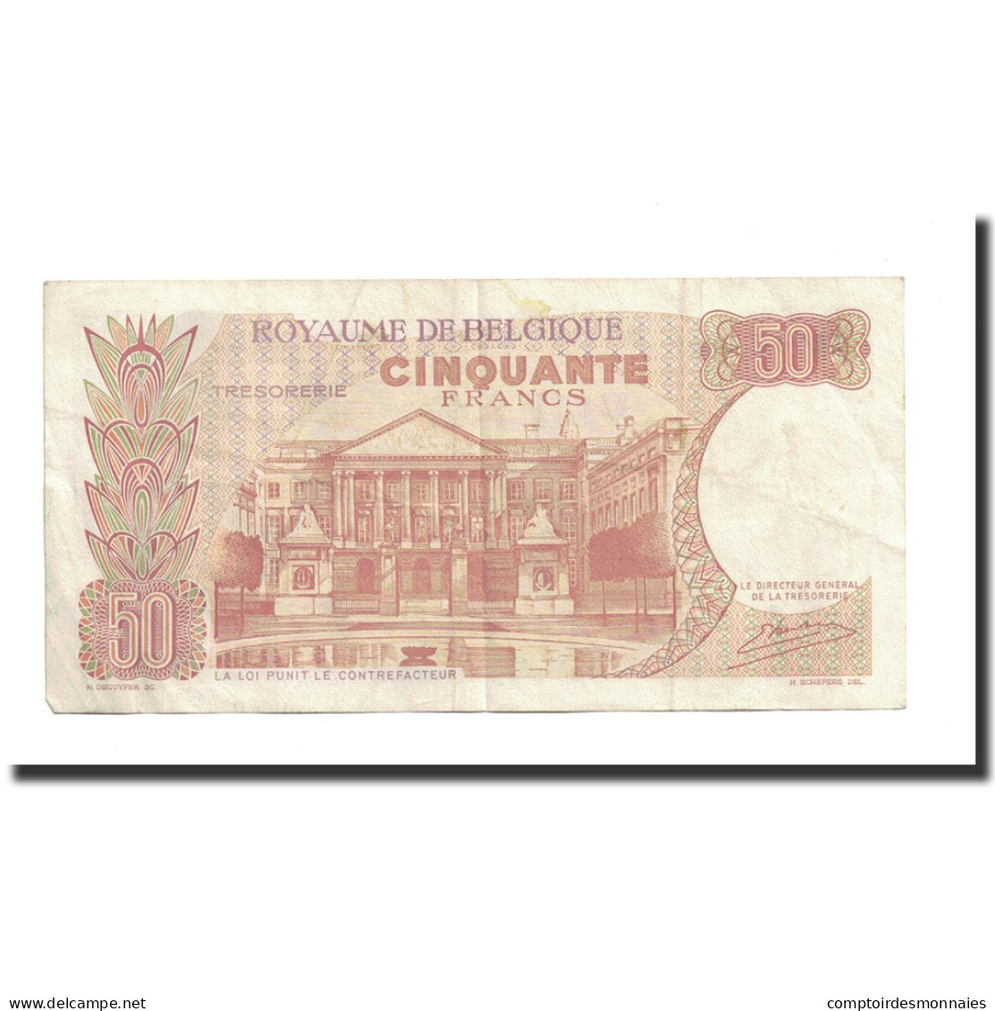 Billet, Belgique, 50 Francs, 1966, 1966-05-16, KM:139, TTB+ - 50 Francos