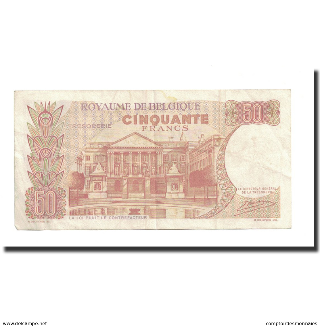 Billet, Belgique, 50 Francs, 1966, 1966-05-16, KM:139, TTB+ - 50 Franchi