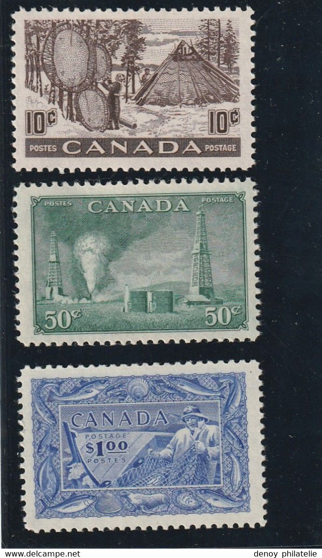 Canada Série N° Yvert 241 242 243 Avec  Charniére * - Unused Stamps