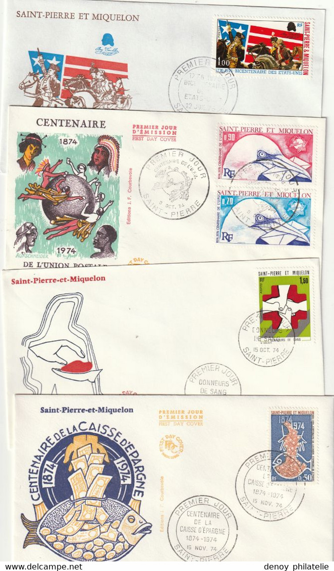 Lot De 9 Premier Jour - Storia Postale