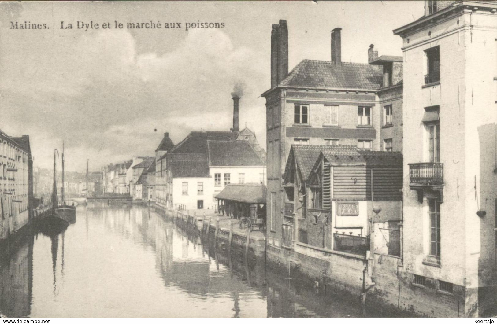 België - Malines Mechelen - La Dyle Et Le Marche Aux Poissons  -  1911 - Andere & Zonder Classificatie