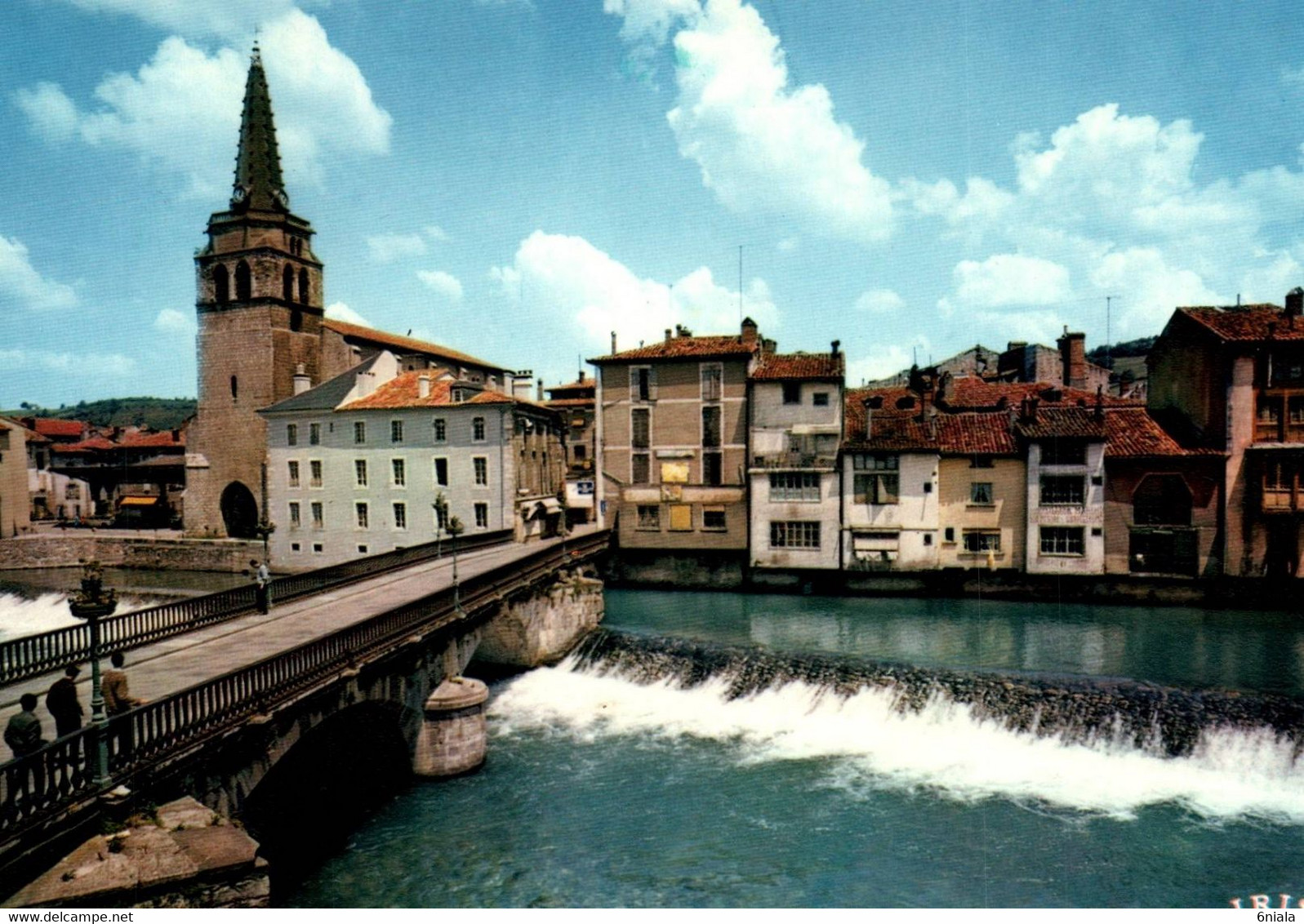 5129 Carte Postale  SAINT GIRONS Centre D'Excursion Du Cousserans L'Eglise Et Le Salat  (Mexicarte Verso )   09 Ariège - Saint Girons