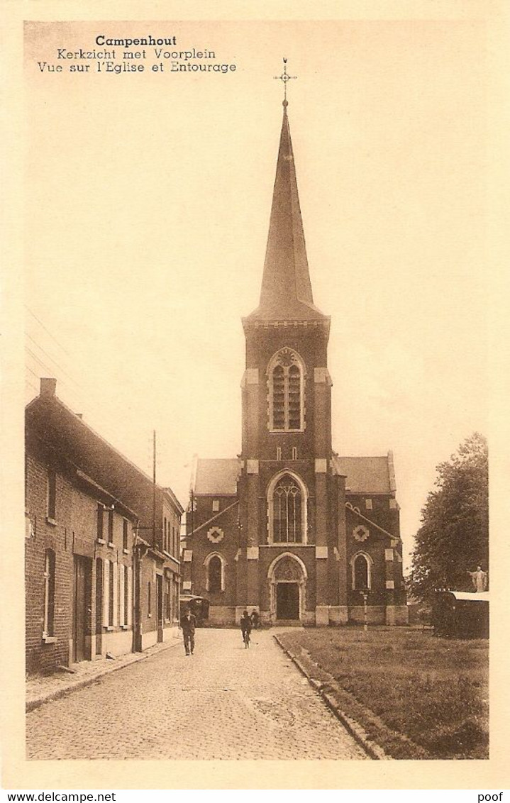 Campenhout / Kampenhout : Kerkzicht Met Voorplein - Kampenhout