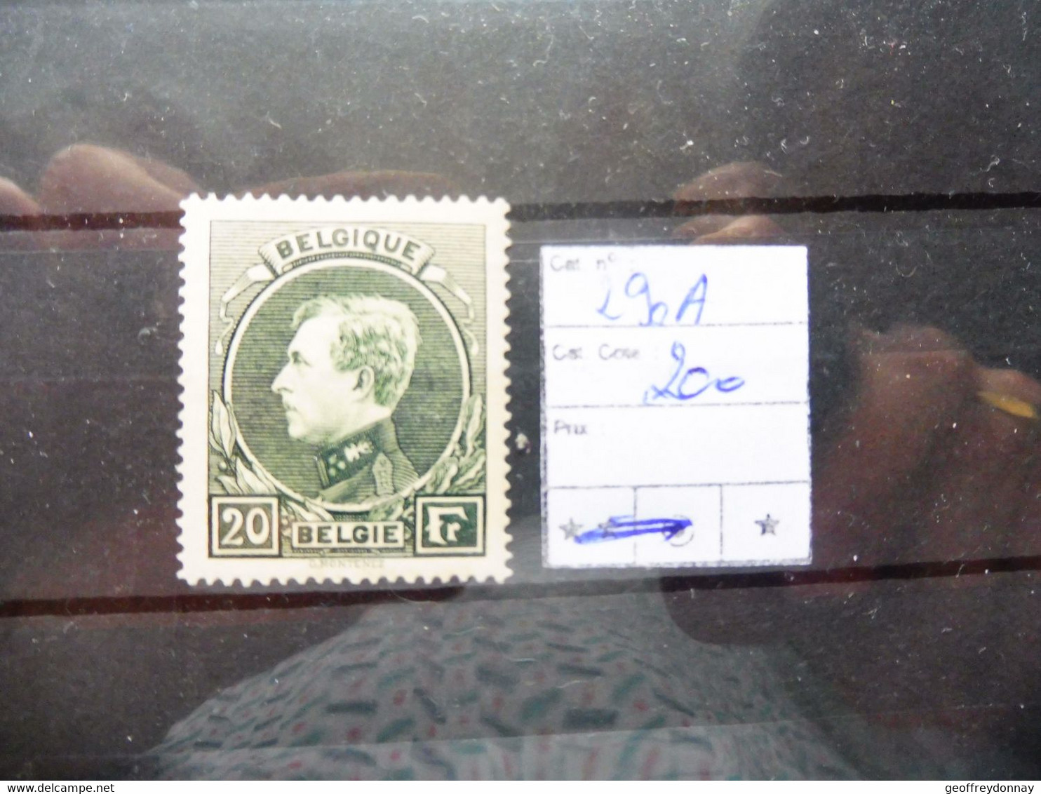 Belgique Belgie  Neuf * Montenez Albert 290 A  Vert Gris Charniere / Met Plakken Mooie - 1929-1941 Grand Montenez