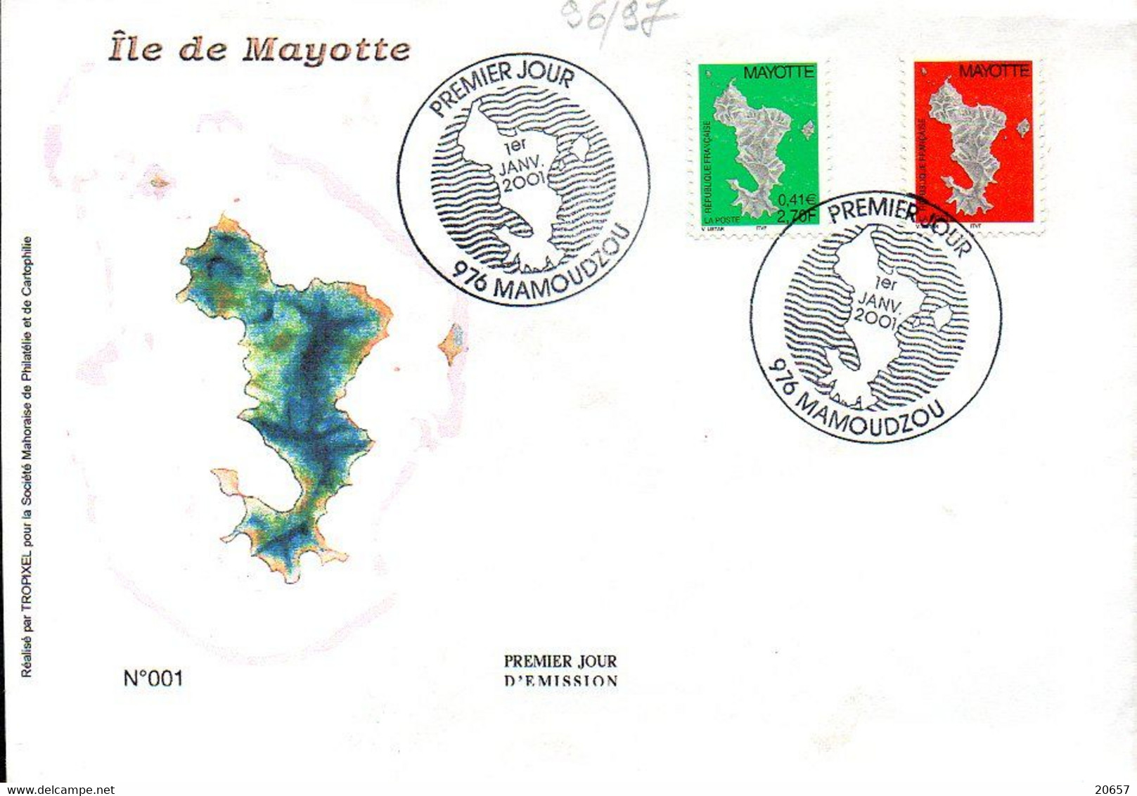 MAYOTTE 0096/97 Fdc Île Au Lagon - Isole