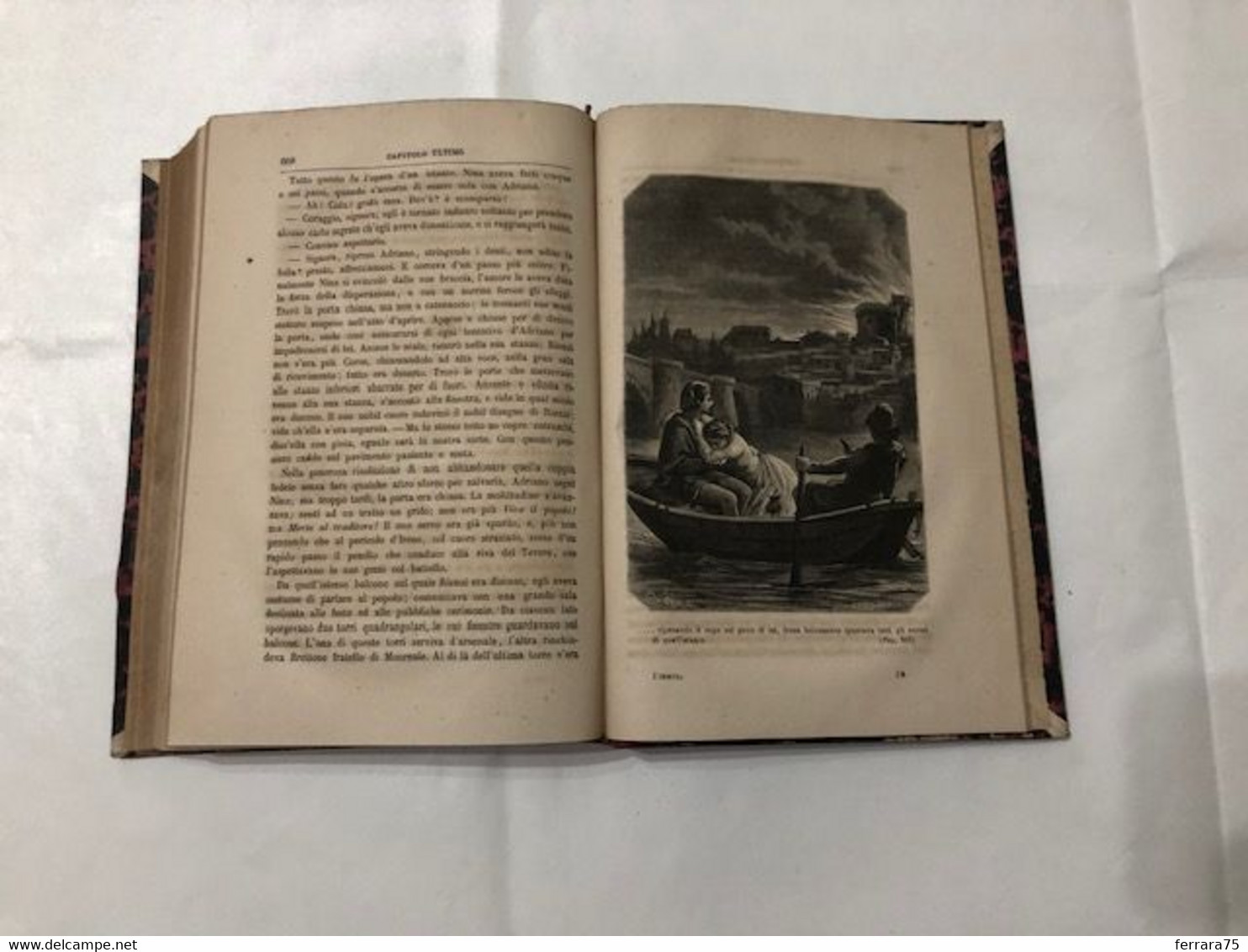 RIENZI L'ULTIMO DEI TRIBUNI ROMANI E.L.BULWER TERZA ED.1873.