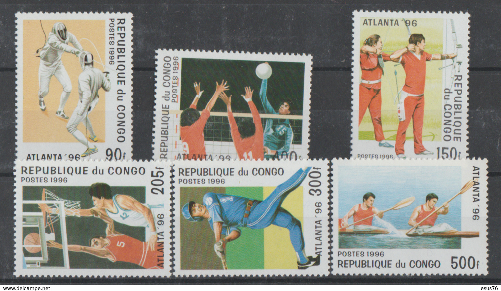 Republida Del Congo **  Mnh  1996  Yvert  1034/40 - Other & Unclassified