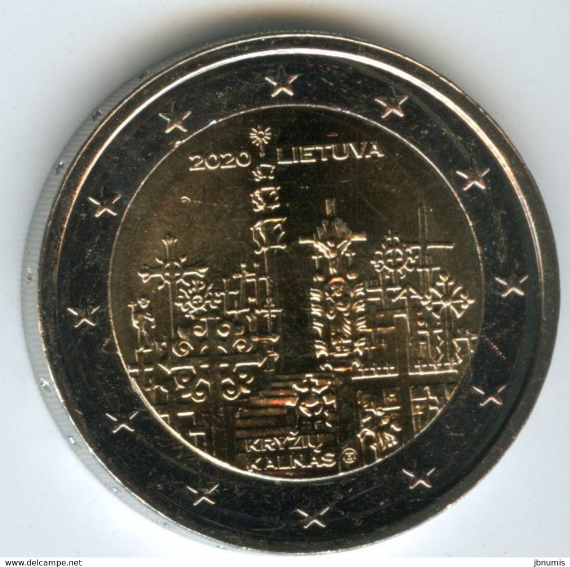 Lituanie Lithuania 2 Euro 2020 Colline Aux Croix UNC - Lithuania