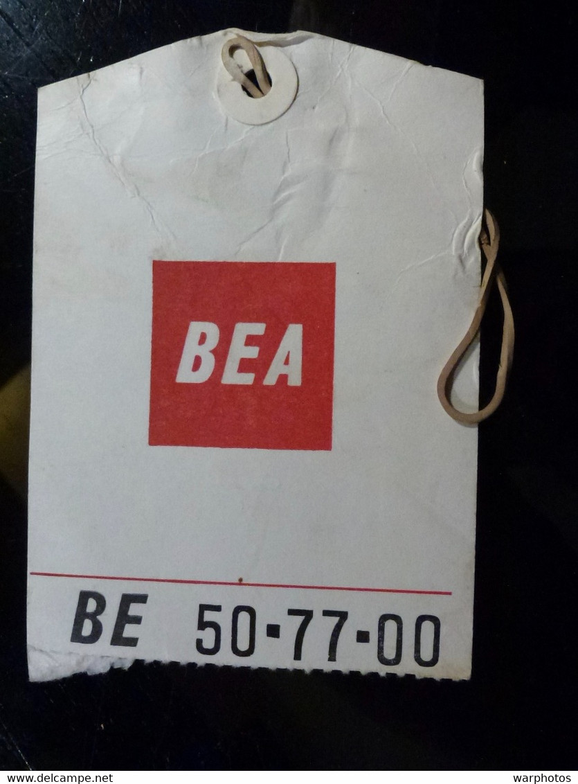 TICKET BAGAGE : BRITISH EUROPEAN AIRWAYS _ BEA - Étiquettes à Bagages