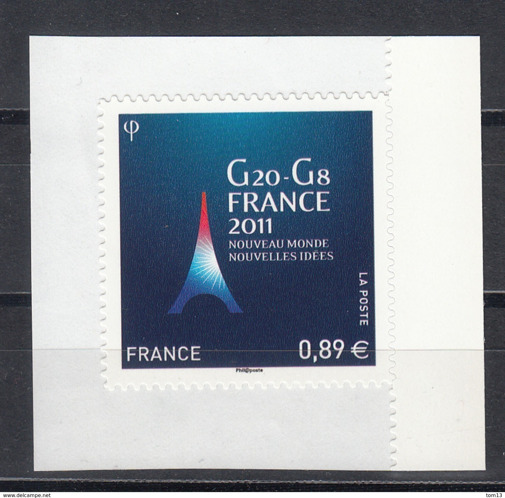 G20, AUTO ADHESIF N° 598 - 2011  Neuf **   Grande Marge - Sonstige & Ohne Zuordnung