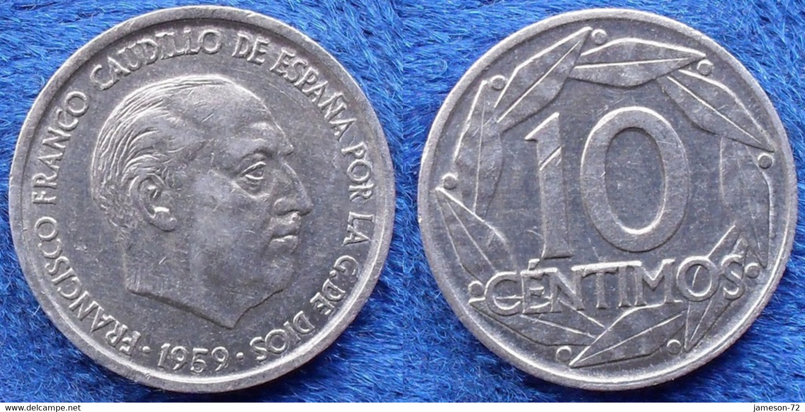 SPAIN - 10 Centimos 1959 KM#790 Francisco Franco (1936-1975) - Edelweiss Coins - Sonstige & Ohne Zuordnung