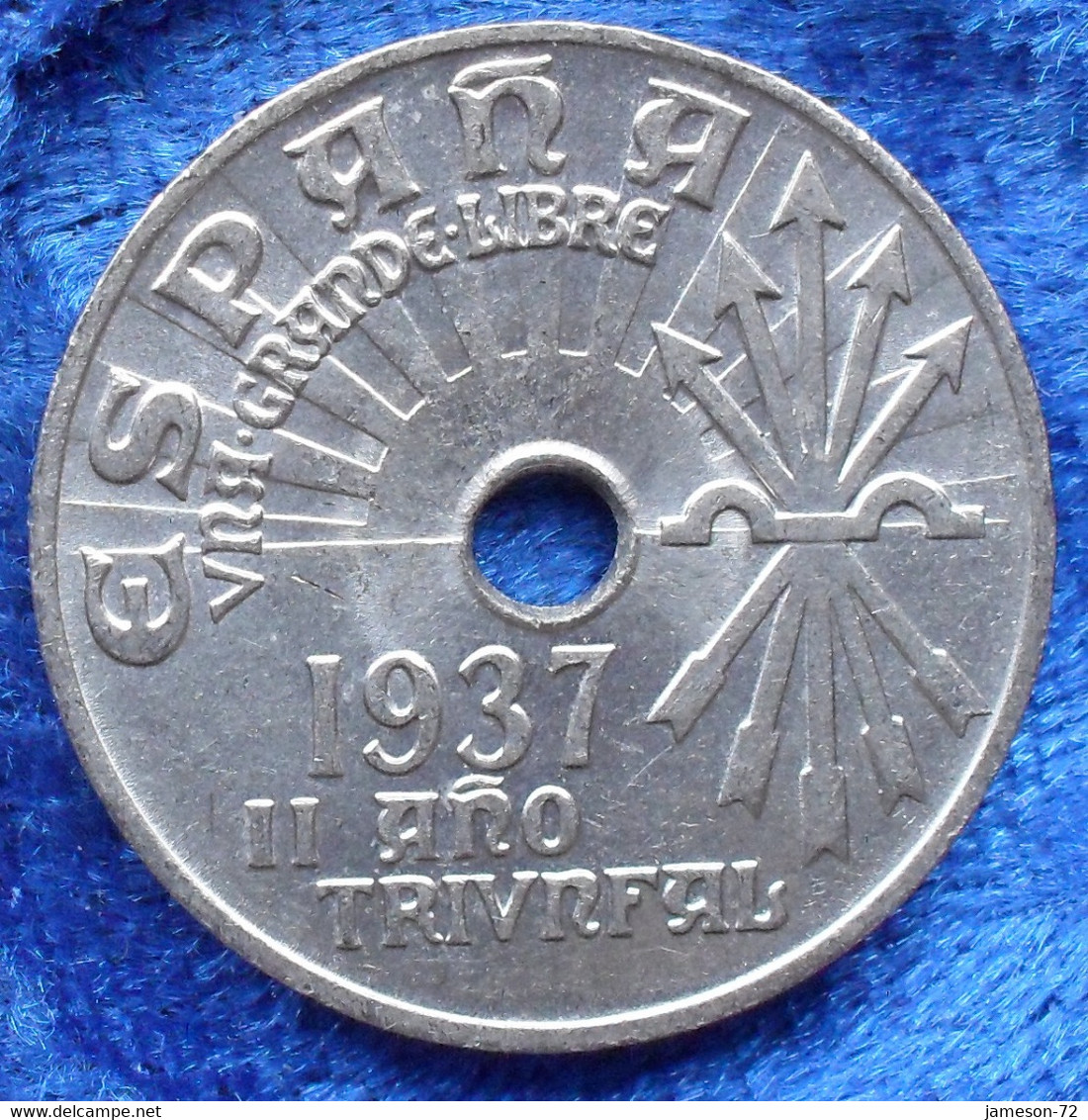 SPAIN - 25 Centimos 1937 KM#735 Francisco Franco (1936-1975) - Edelweiss Coins - Sonstige & Ohne Zuordnung