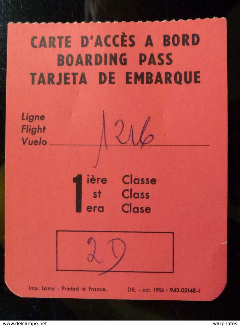 CARTE D'EMBARQUEMENT : AIR FRANCE - 1ère CLASSE _ ADP - Cartes D'embarquement