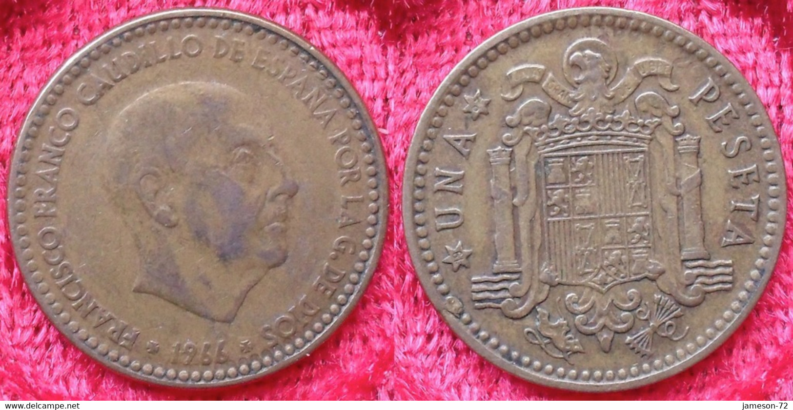 SPAIN - 1 Peseta 1966 *67 KM#796 Francisco Franco (1936-1975) - Edelweiss Coins - Andere & Zonder Classificatie