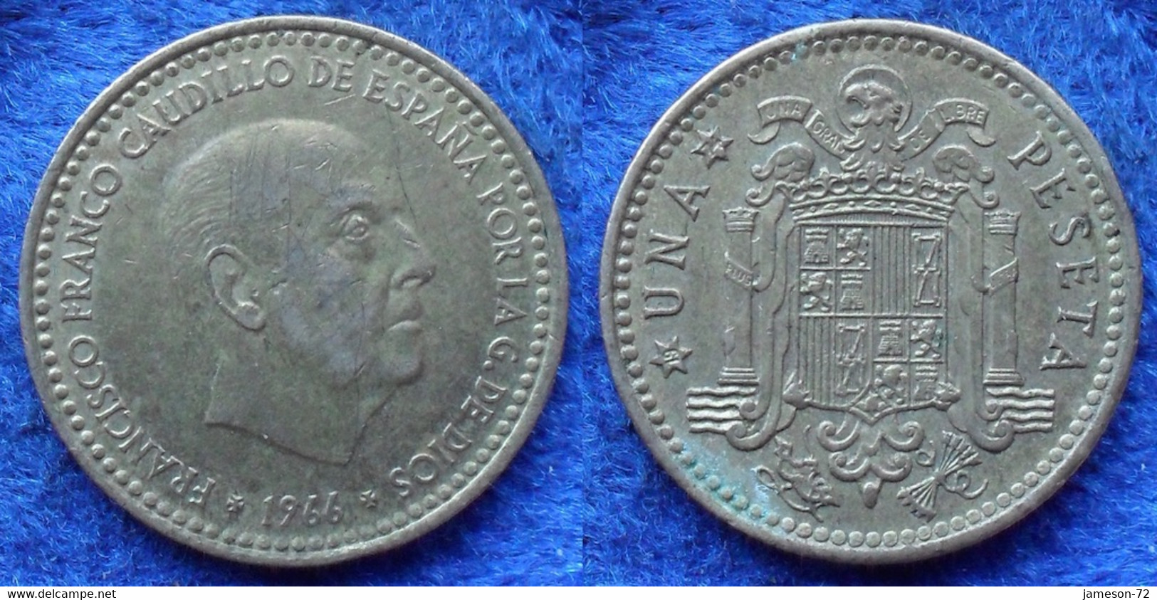 SPAIN - 1 Peseta 1966 *74 KM# 796 Francisco Franco (1936-1975) - Edelweiss Coins - Autres & Non Classés