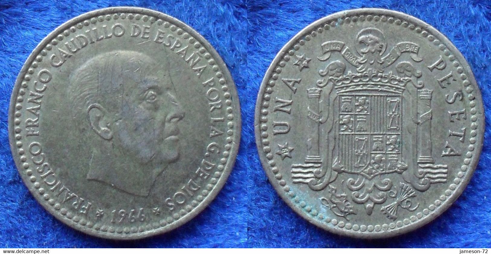 SPAIN - 1 Peseta 1966 *74 KM# 796 Francisco Franco (1936-1975) - Edelweiss Coins - Otros & Sin Clasificación