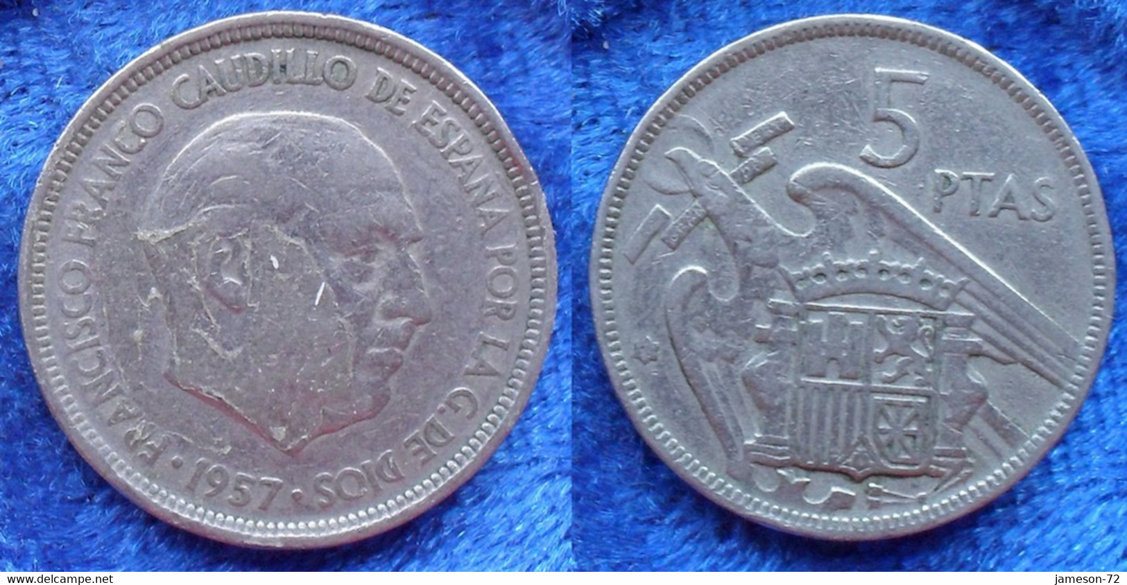 SPAIN - 5 Pesetas 1957 *?? KM#786 F. Franco (1936-1975) - Edelweiss Coins - Otros & Sin Clasificación