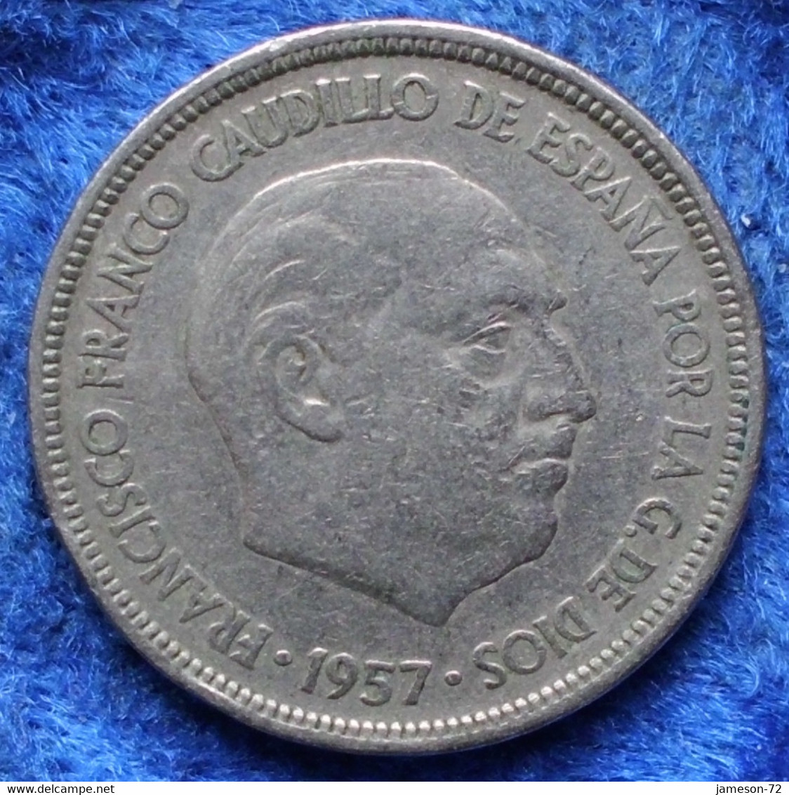 SPAIN - 5 Pesetas 1957 *60 KM#786 F. Franco (1936-1975) - Edelweiss Coins - Other & Unclassified