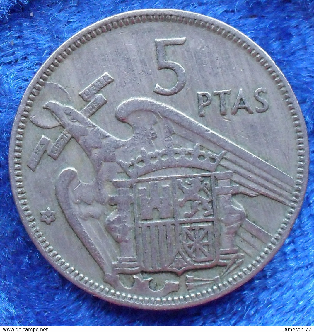 SPAIN - 5 Pesetas 1957 *62 KM# 786 F. Franco (1936-1975) - Edelweiss Coins - Otros & Sin Clasificación