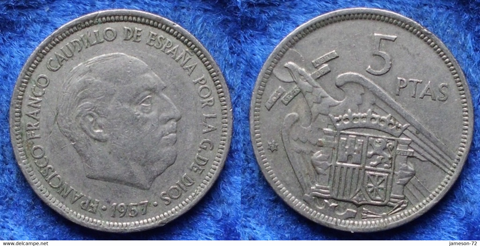 SPAIN - 5 Pesetas 1957 *73 KM# 786 F. Franco (1936-1975) - Edelweiss Coins - Sonstige & Ohne Zuordnung