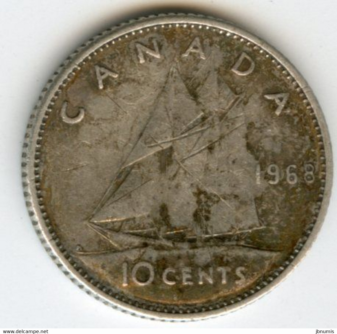 Canada 10 Cents 1968 Argent KM 72 - Canada
