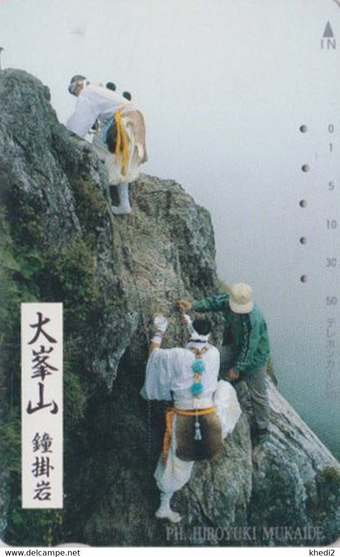 Télécarte JAPON / 330-19190 - Sport - ESCALADE Montagne - CLIMBING JAPAN Phonecard Mountain - Berg Steigen - 19 - Gebirgslandschaften