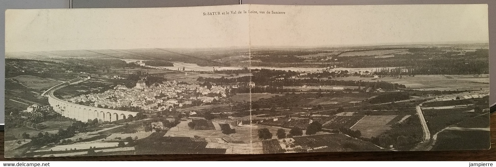 Saint-Satur Et Le Val De La Loire, Vus De Sancerre (Cher) - Carte Double - Saint-Satur