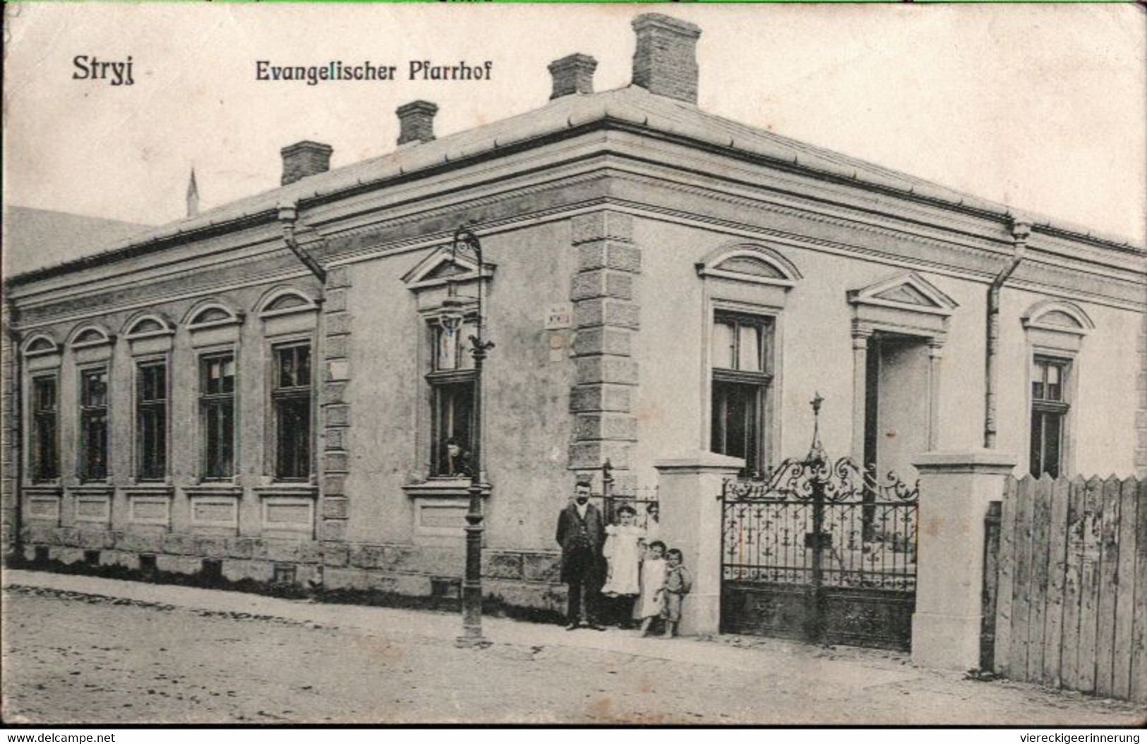 ! 1915 Ansichtskarte Stryj, Ukraine, Pfarrhaus, Feldpost - Ukraine