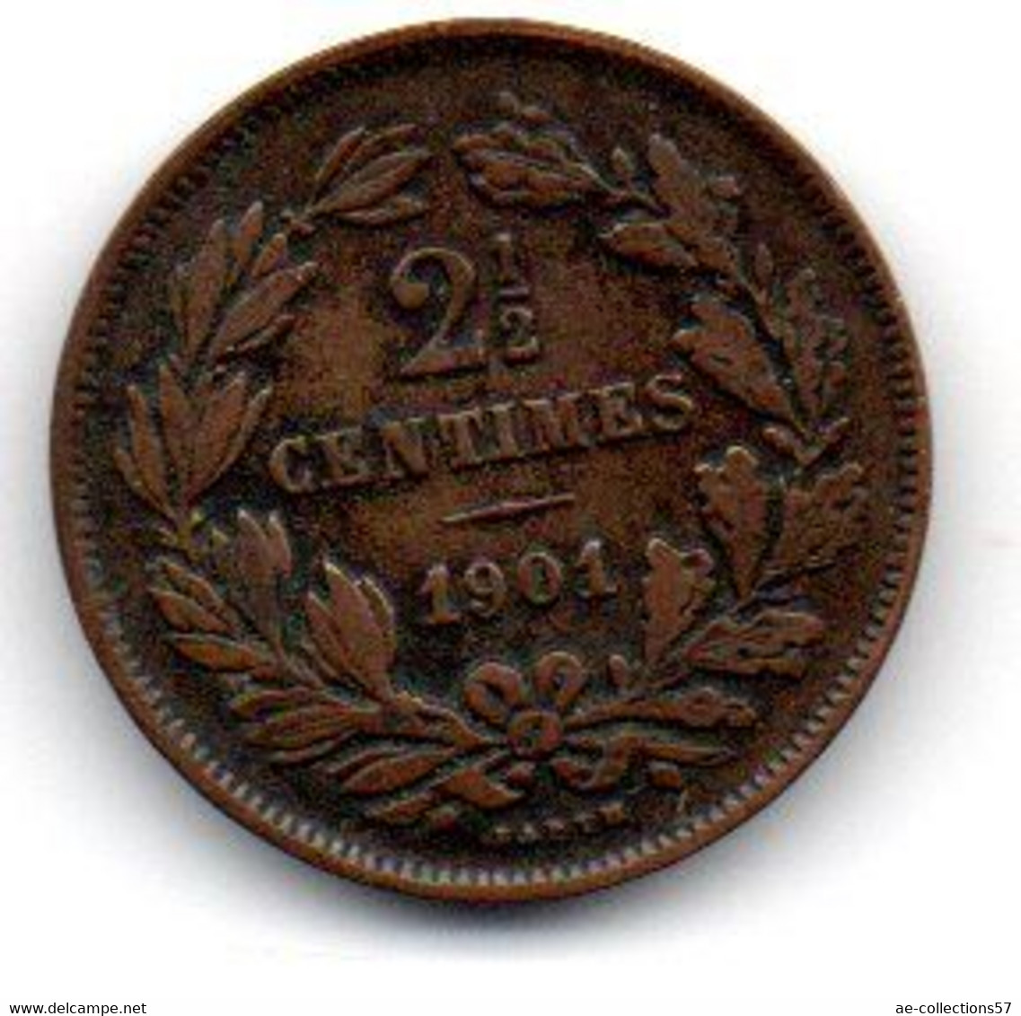 Luxembourg /2-1/2 Centimes 1901 / TTB - Lussemburgo