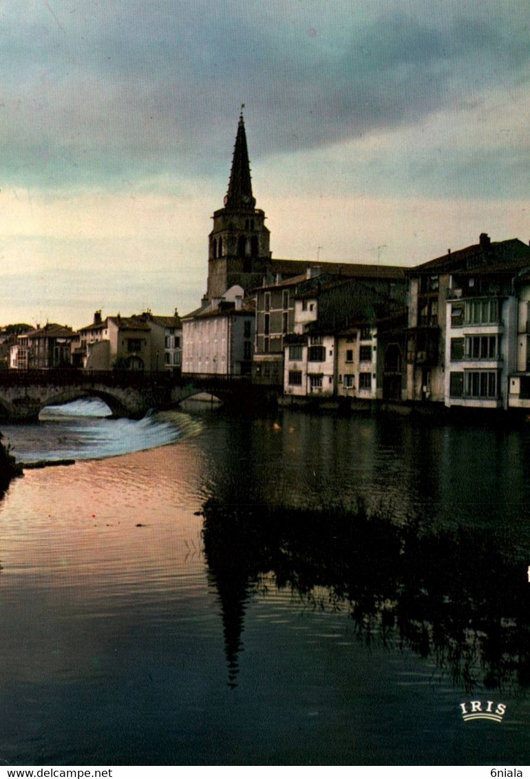 5147  Carte Postale  SAINT GIRONS  Coucher De Soleil Sur  Le  Salat,    09 Ariège - Saint Girons