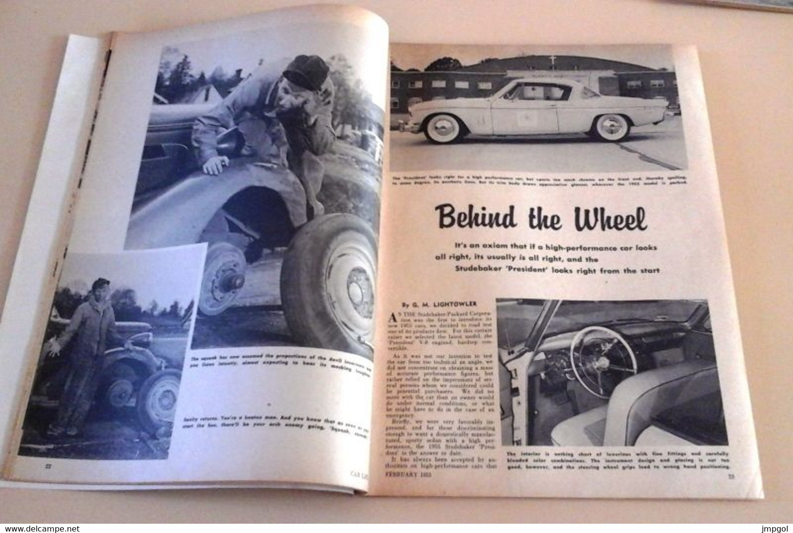 Rare Revue Automobile Américaine Car Life Février 1955 Usines Fiat Mirafiori Turin Nouveautés 55 Ford Cadillac Buick... - Other & Unclassified