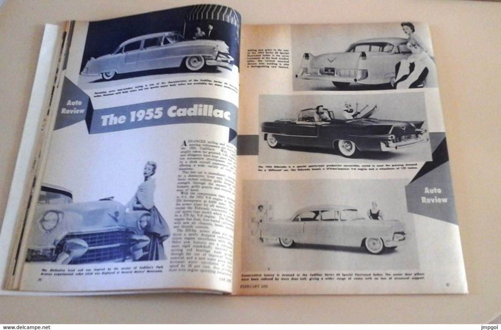 Rare Revue Automobile Américaine Car Life Février 1955 Usines Fiat Mirafiori Turin Nouveautés 55 Ford Cadillac Buick... - Other & Unclassified