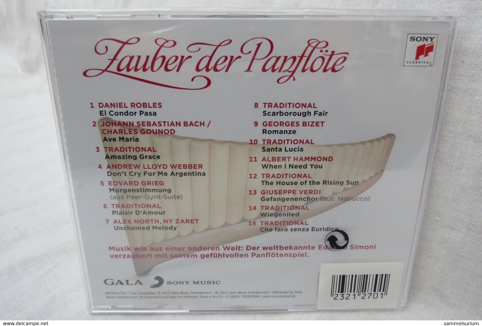 CD "Edward Simoni" Zauber Der Panflöte (orig. Eingeschweißt) - Strumentali