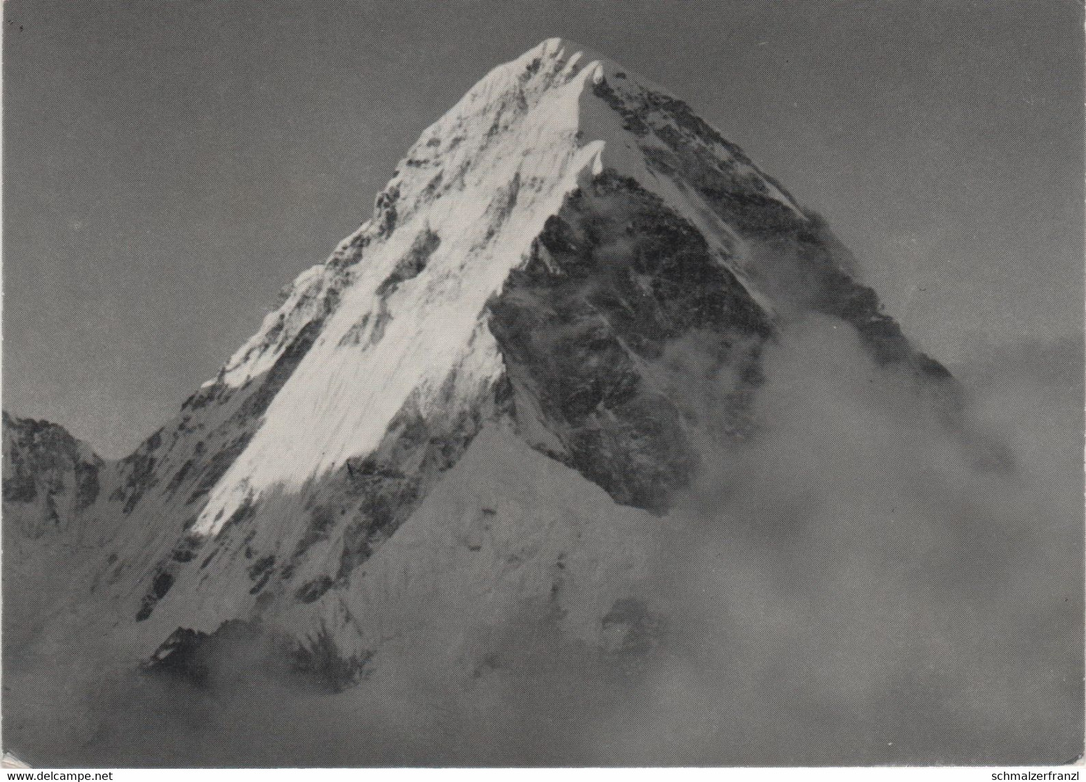 AK Pumo Ri Pumori Expedition 1967 Gerhard Lenser Himalaya Himalayas Nepal Unterschrift Signature Stempel Briefmarke - Nepal