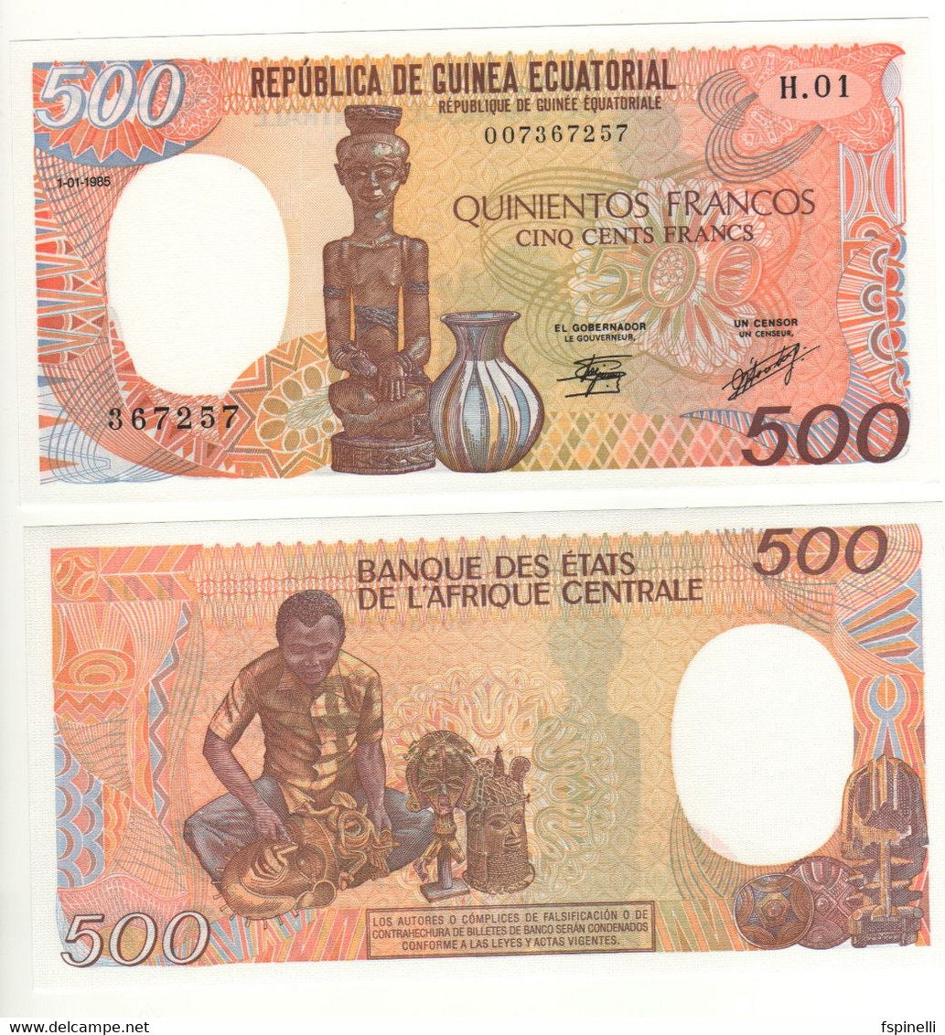 EQUATORIAL GUINEA    500 Francs   1985   P20      UNC - Equatorial Guinea