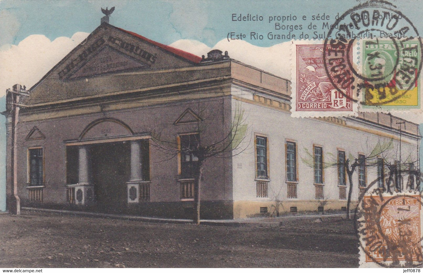 BRESIL - BRAZIL - GARIBALDI - Edificio Proprio E Sede De Chib Politici Borges De Medeiros - Très Bon état - Porto Alegre