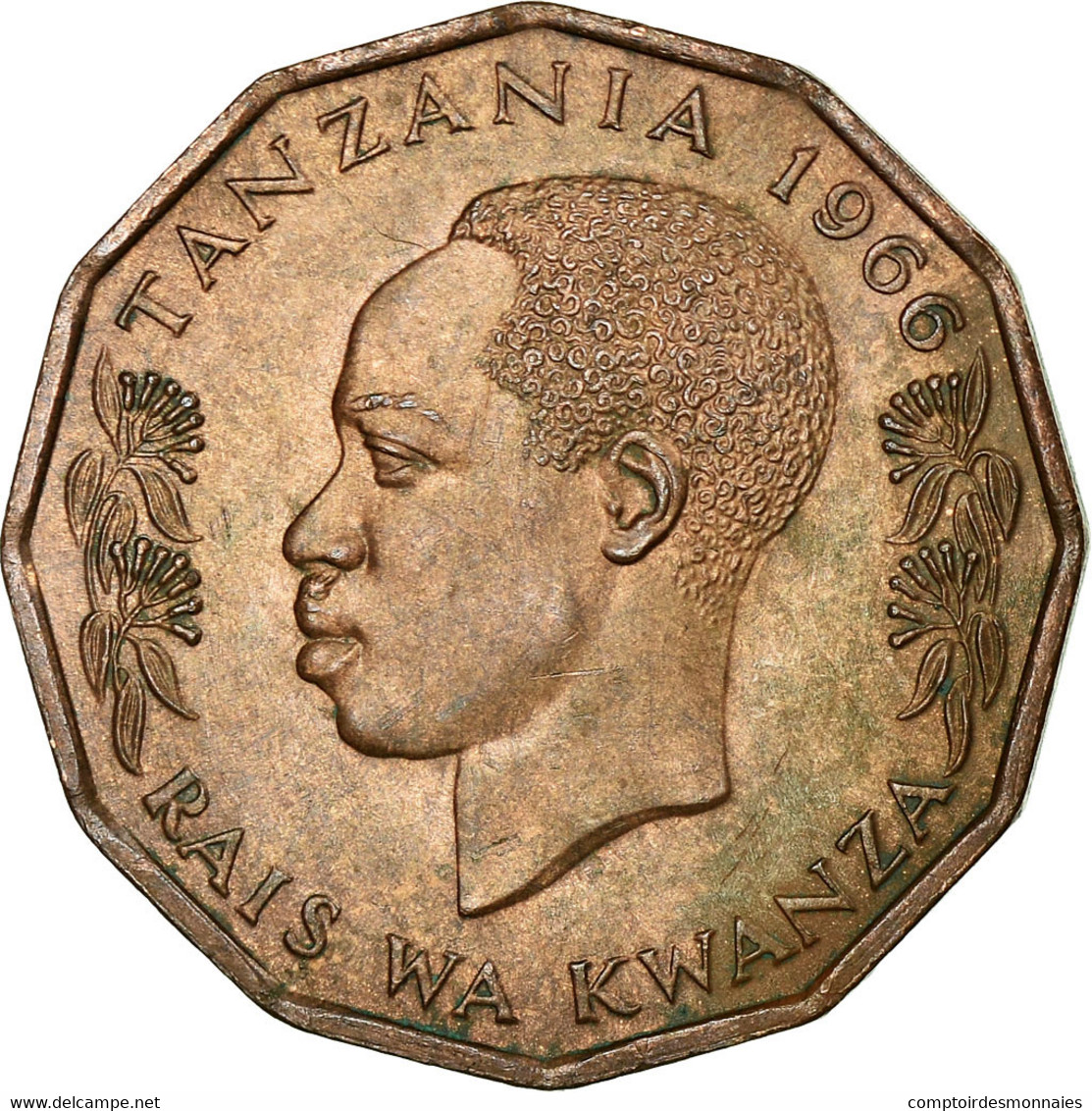 Monnaie, Tanzania, 5 Senti, 1966, TTB, Bronze, KM:1 - Tanzania