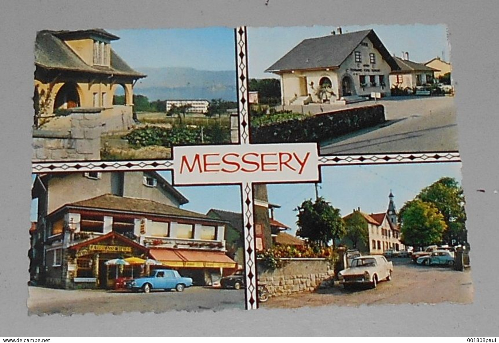 74 - Messery : Vue Sur Le Lac - La Poste - La Terrasse Fleurie - Quartier De L'Eglise   ----------- Alb 2 - Messery