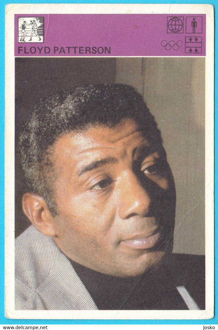 FLOYD PATTERSON (USA) - Yugoslavia Vintage Card Svijet Sporta * Boxing Boxe Boxeo Boxen Pugilato Boksen - Trading Cards