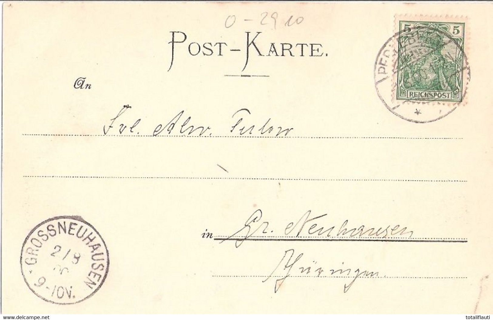 Gruss Aus PERLEBERG Prignitz Neues Schulhaus Passepartoutkarte 1.8.1901 Gelaufen - Perleberg