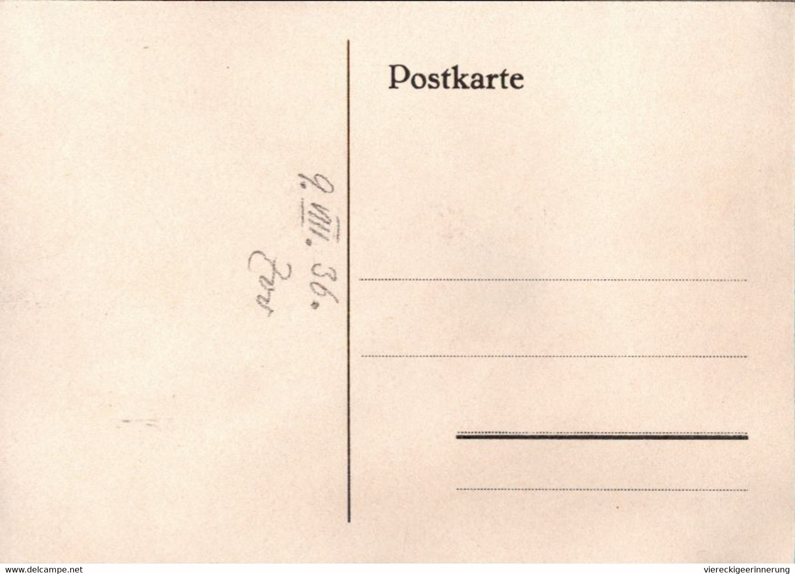 ! Lot Von 2 Karten " Im Zoo ", 1936, Handgemalte Künstlerkarte Sign. Fritz Staab (1918-1942) , Handgezeichnetes Unikat - Andere & Zonder Classificatie